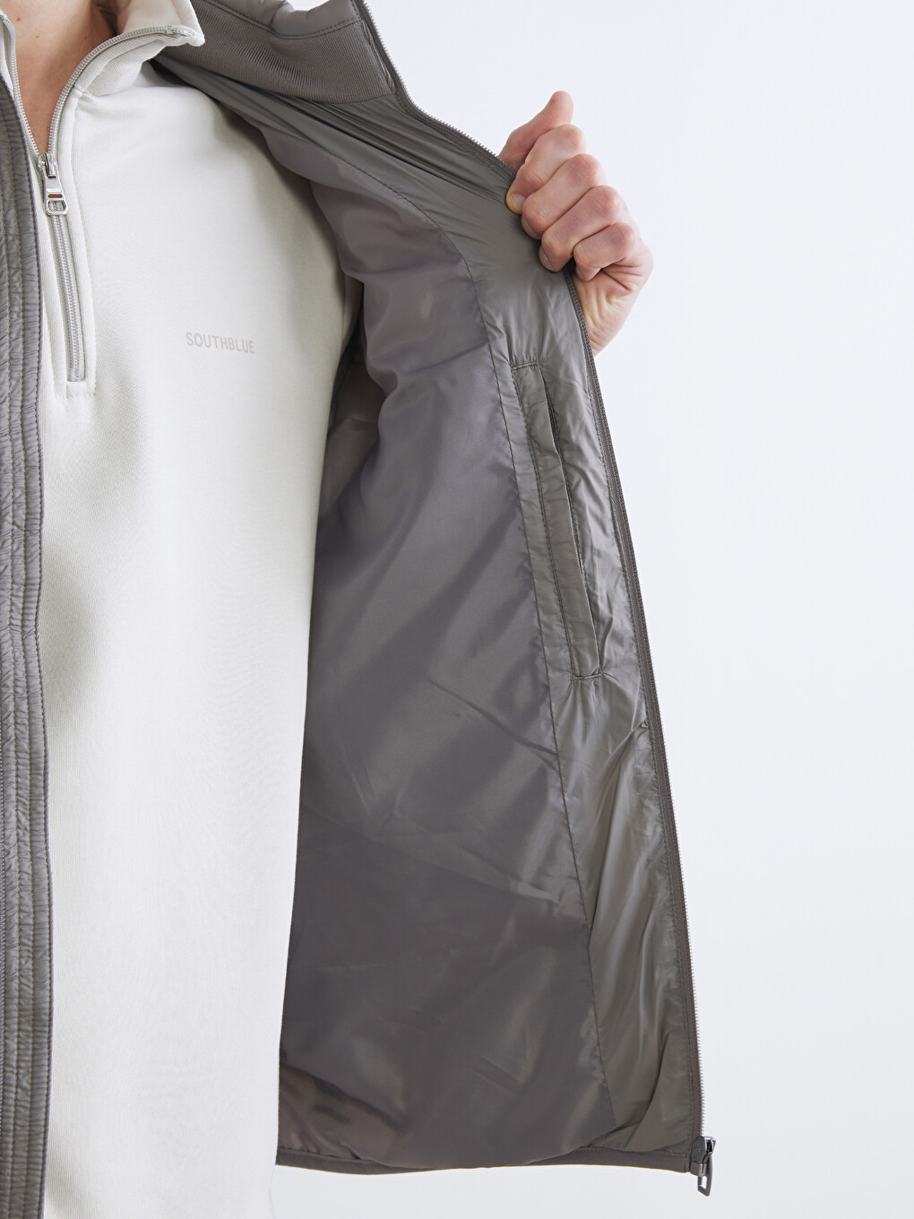 Straight Collar Men's Inflatable Vest-3