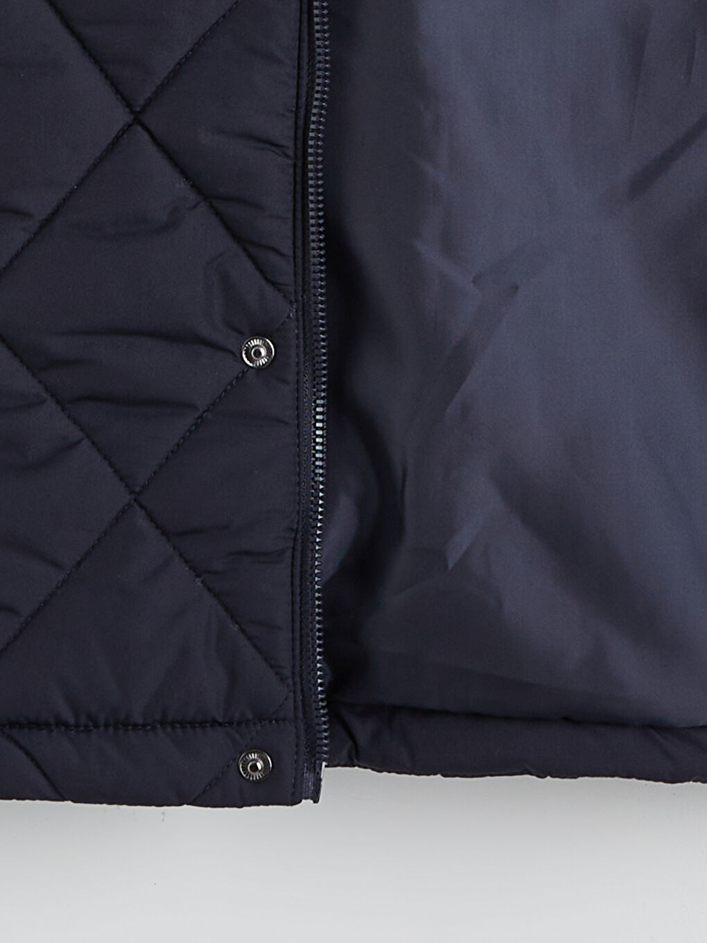 Lacivert Standart Kalıp Dik Yaka Erkek Şişme Yelek-6