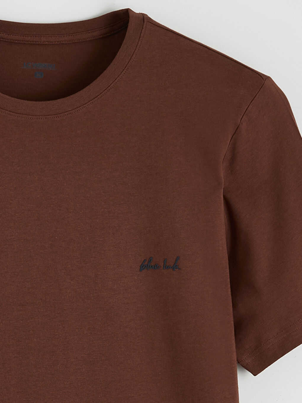 Kahverengi Bisiklet Yaka Baskılı Erkek Pijama Üst-1