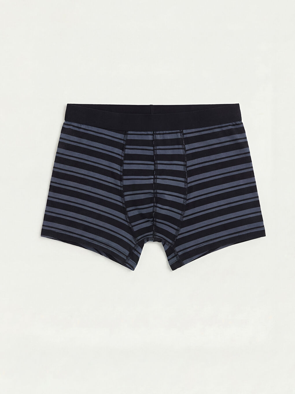 Siyah Standart Kalıp Pamuklu Esnek Erkek Boxer 3'lü-1