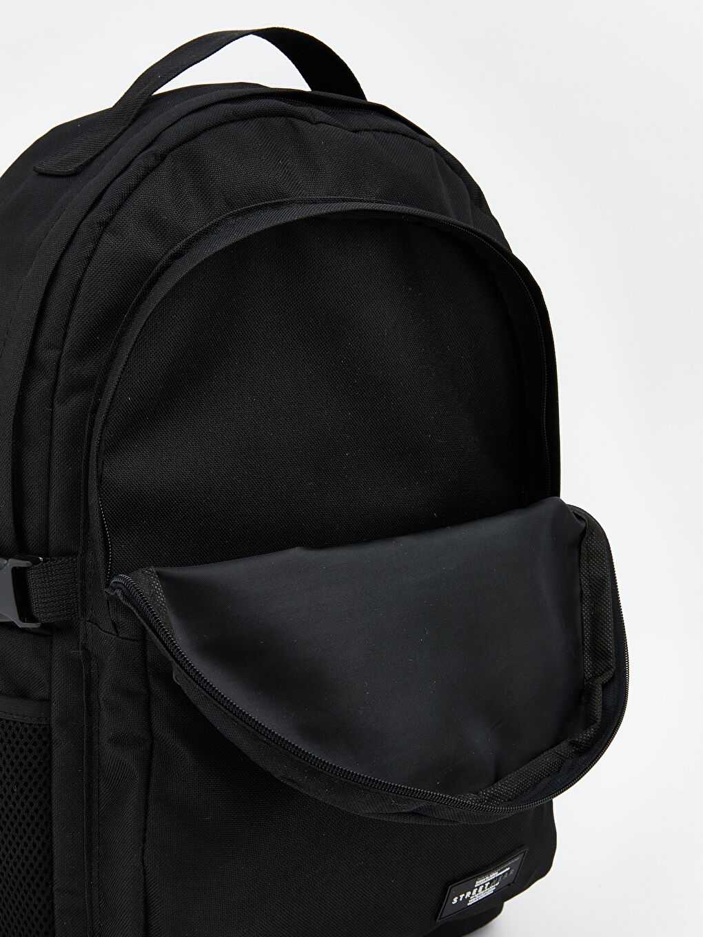 Siyah Baskılı Erkek Sırt Çantası-4