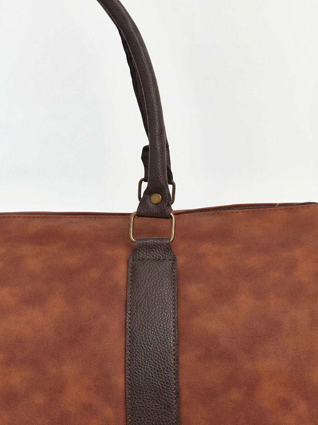 Kahverengi Süet Görünümlü Erkek Spor Çantası-3