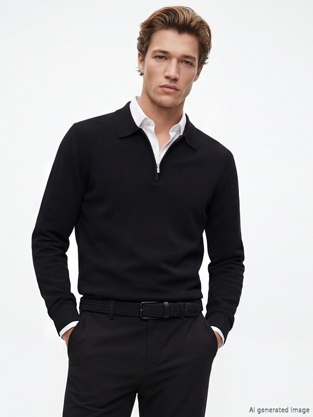 Örgü Desenli Erkek Kemer