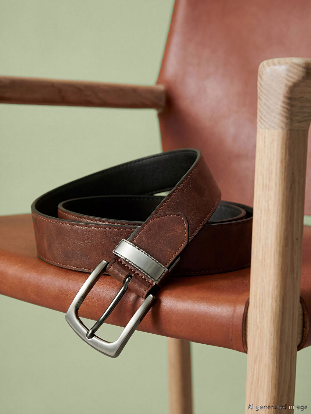 Men's Leather-Look Belt