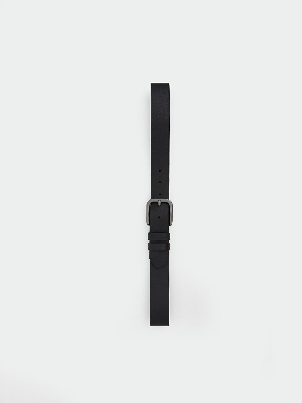 Siyah Deri Görünümlü Erkek Kemer -1