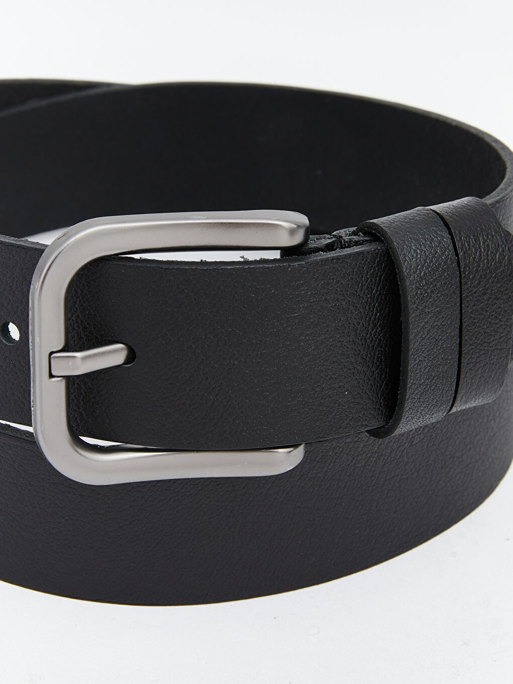 Siyah Deri Görünümlü Erkek Kemer -3