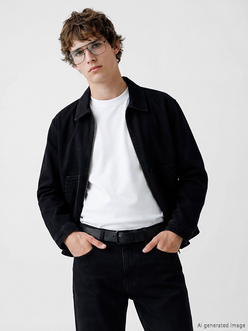 حزام جلد طبيعي رجال