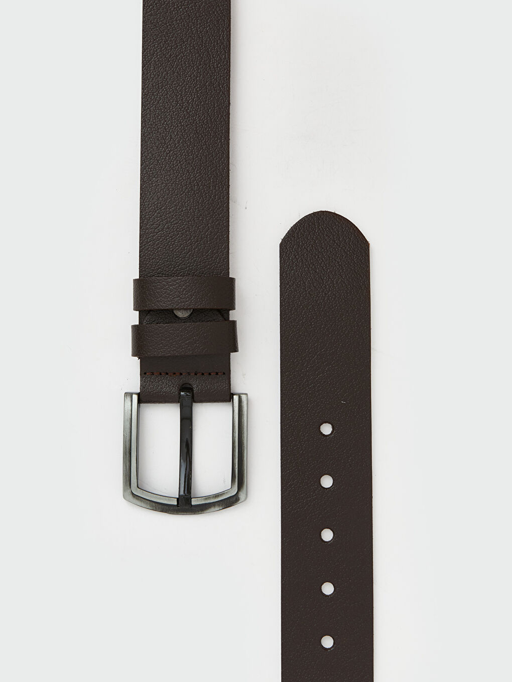 Kahverengi Deri Görünümlü Erkek Kemer -2