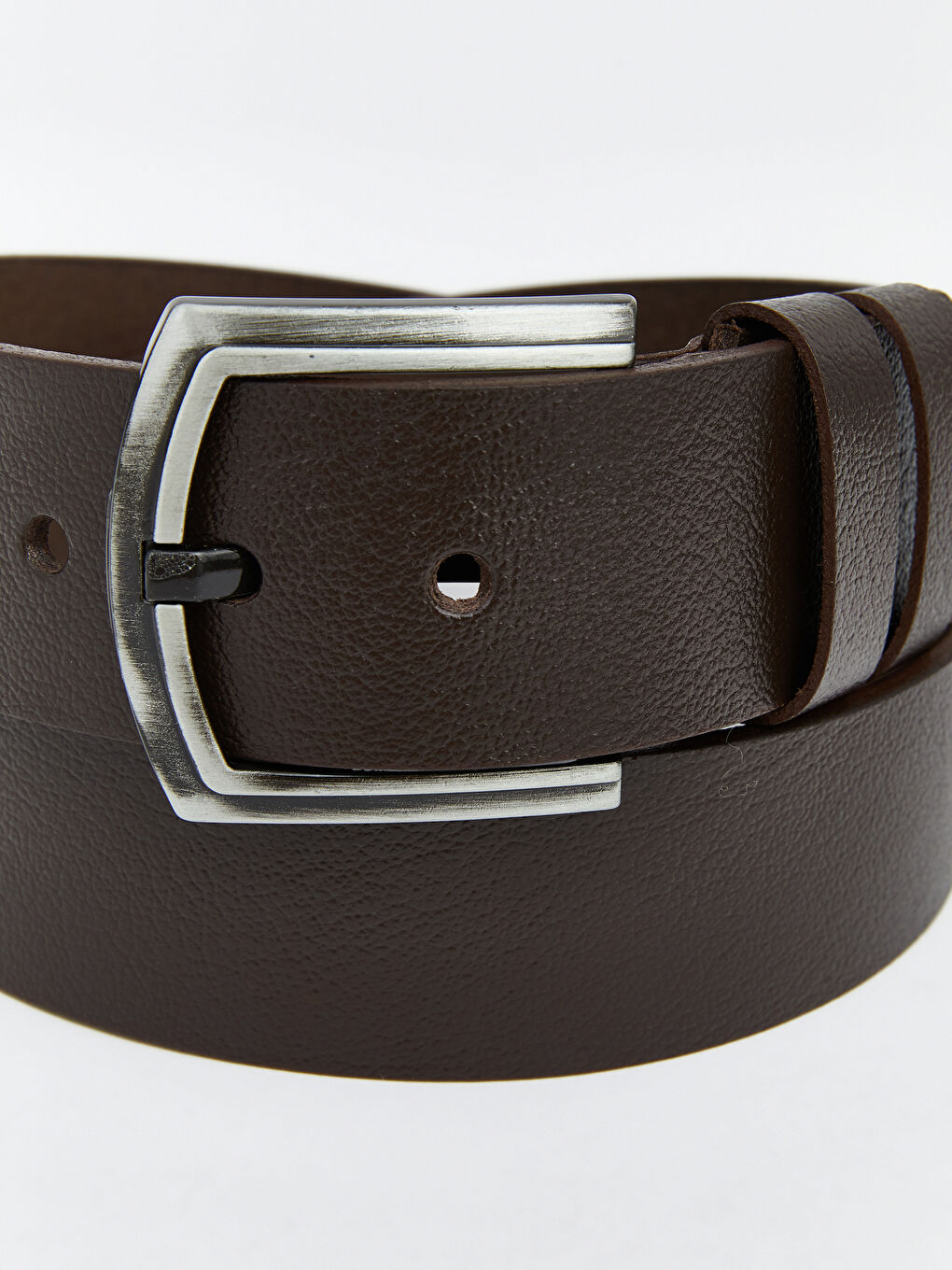 Kahverengi Deri Görünümlü Erkek Kemer -3