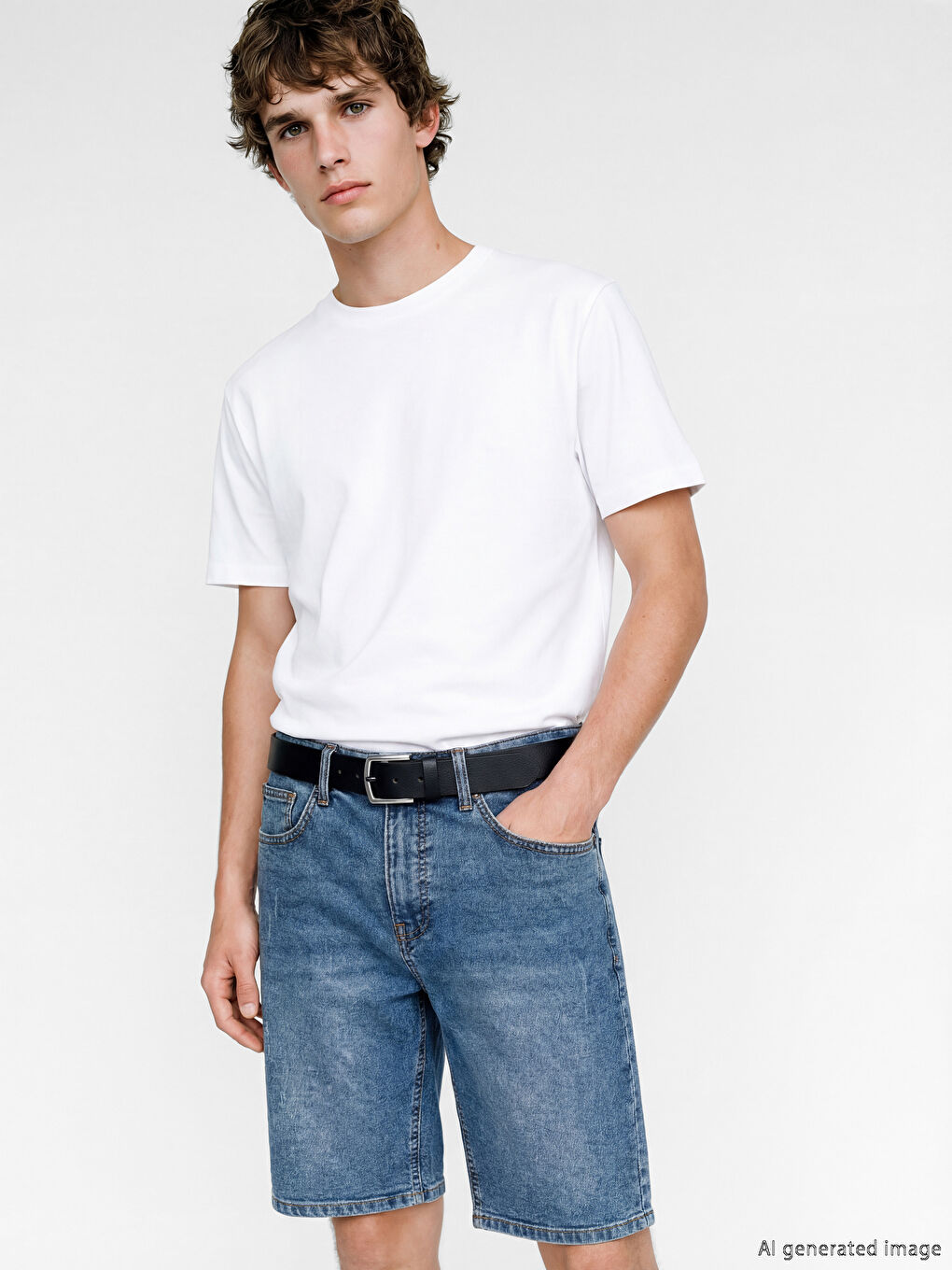 Muški kaiš sa izgledom kože