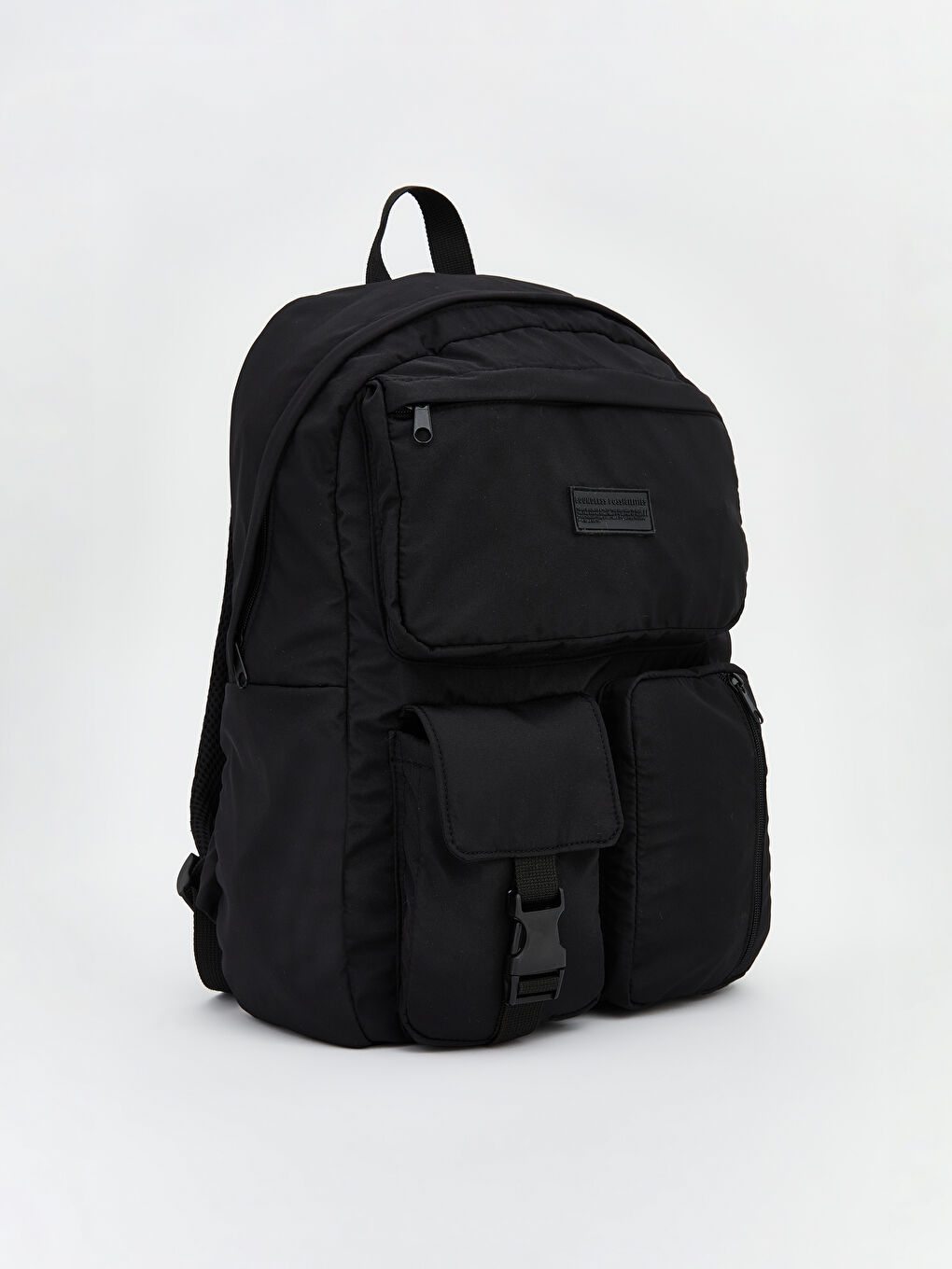 Siyah Çok Gözlü Erkek Sırt Çantası