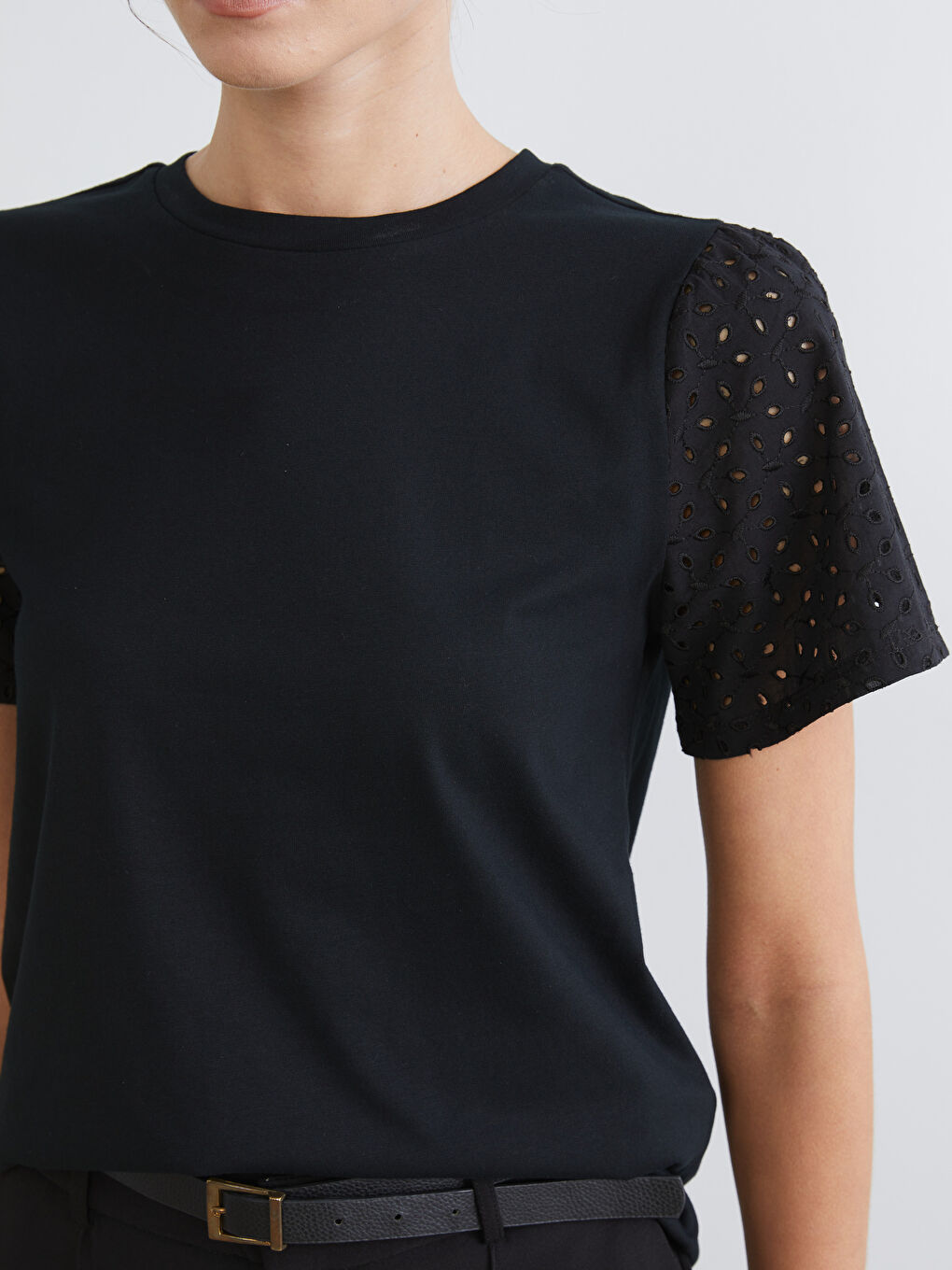 Женщины Черный Блузка-2