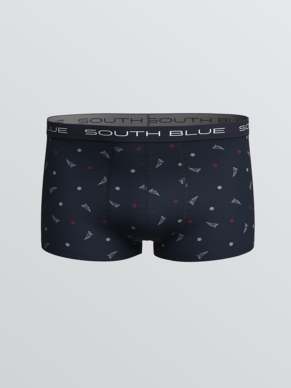 Lacivert Standart Kalıp Pamuklu Esnek Erkek Boxer 3'lü-3