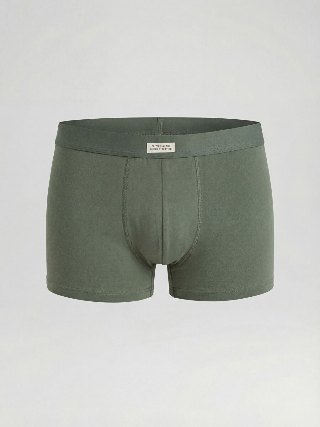 Yeşil Standart Kalıp Pamuklu Esnek Erkek Boxer 3'lü-3