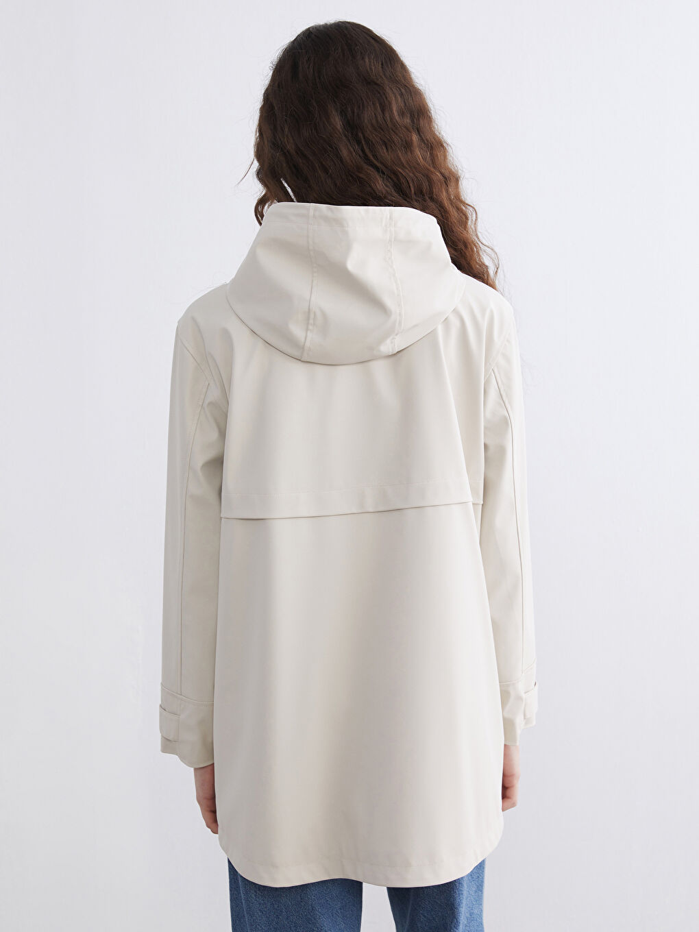 Дамски дъждобран с качулка-4