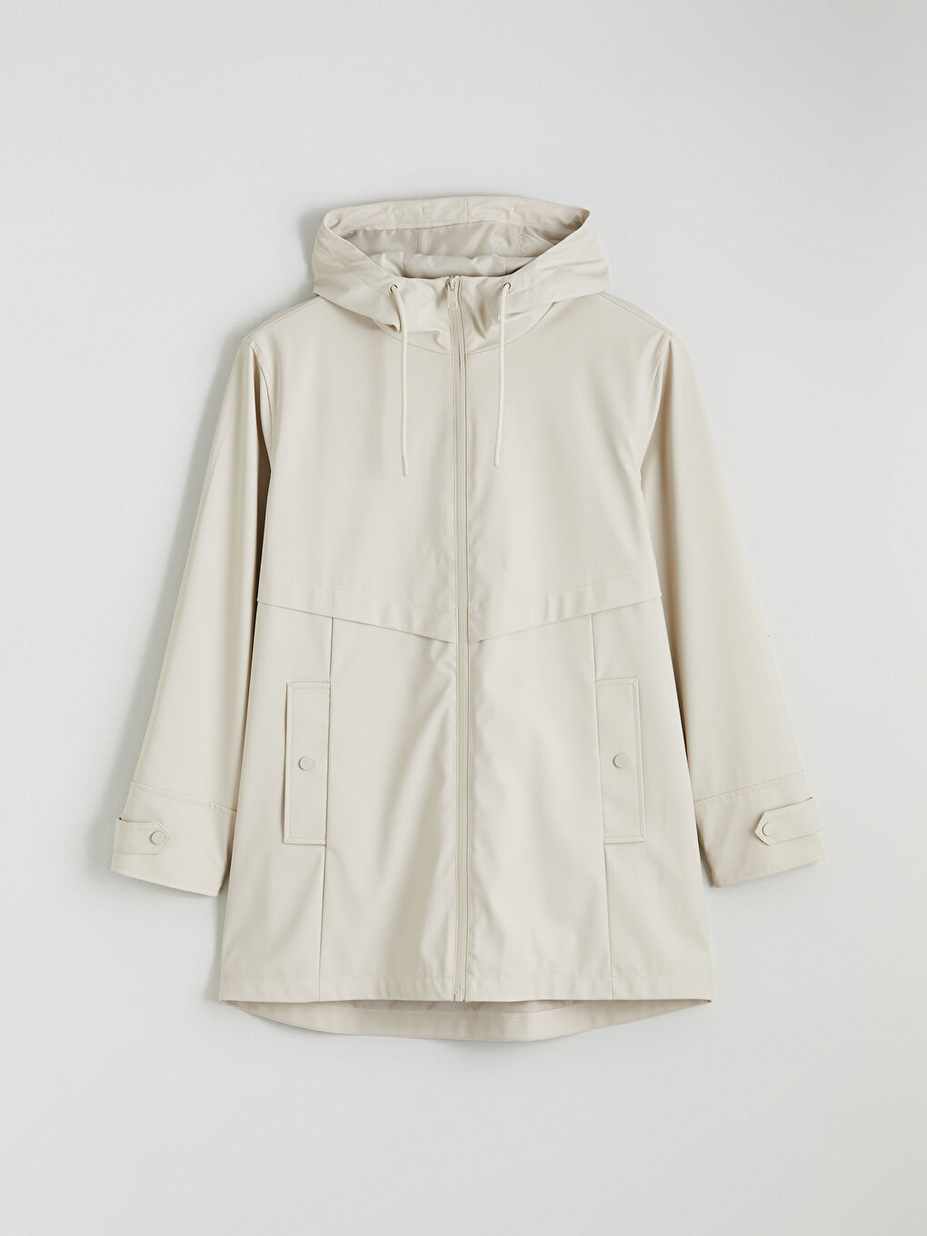 Дамски дъждобран с качулка-5