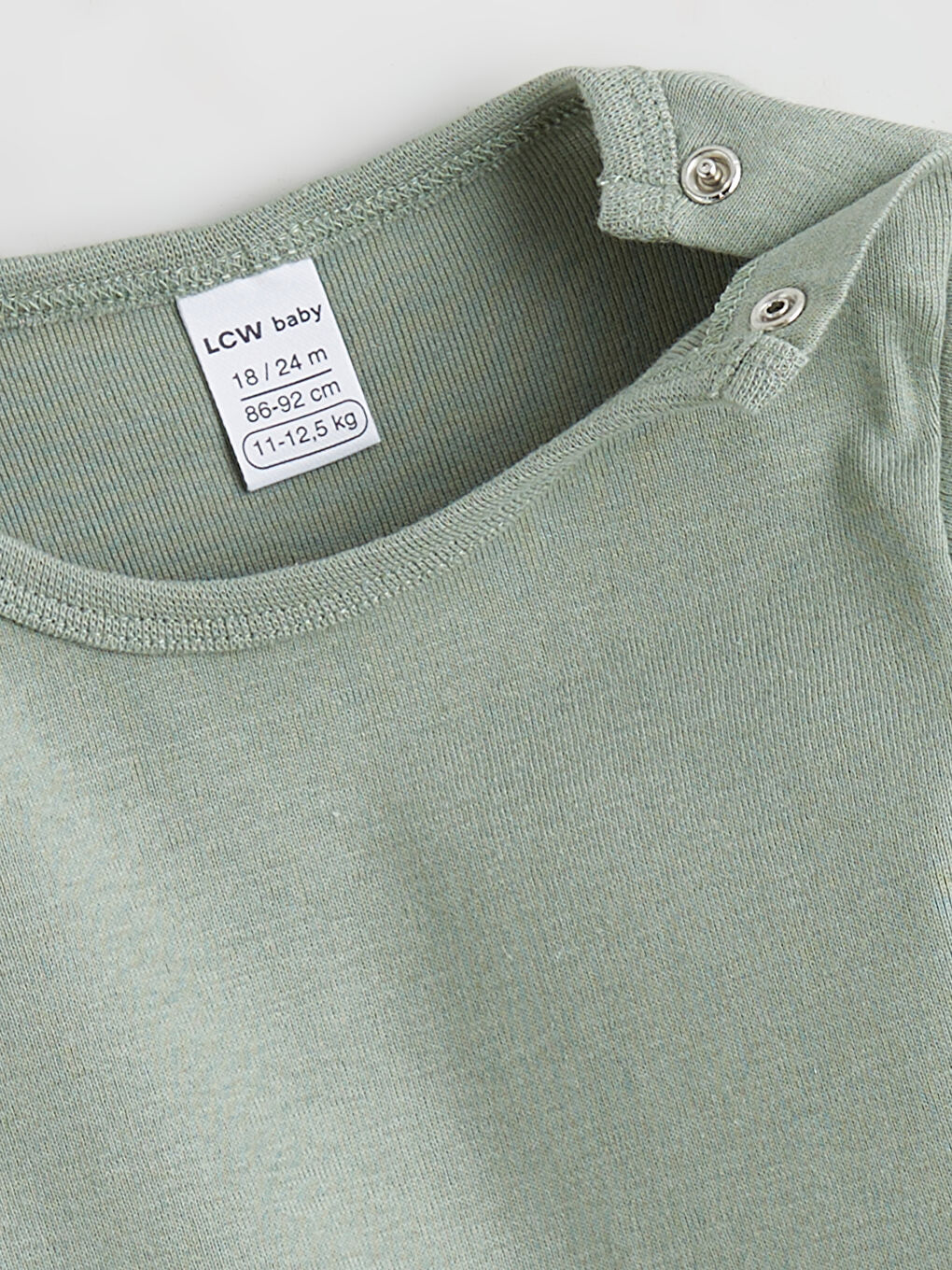 Yeşil Bisiklet Yaka Erkek Bebek Çıtçıtlı Body-2