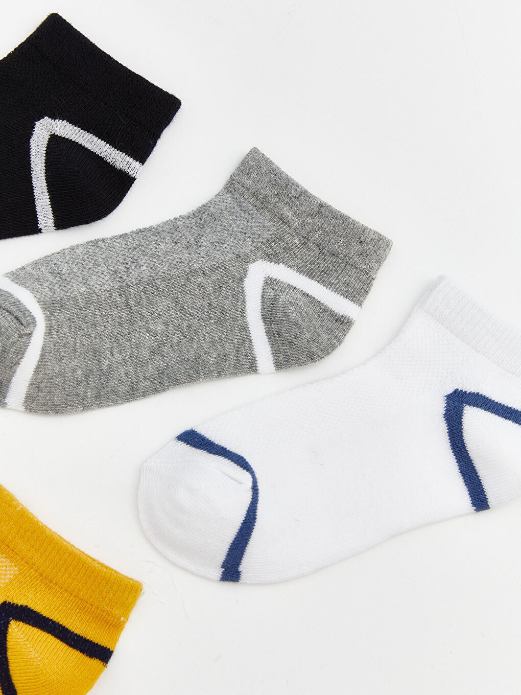 Karışık Çizgili Erkek Çocuk Patik Çorap 5'li-1