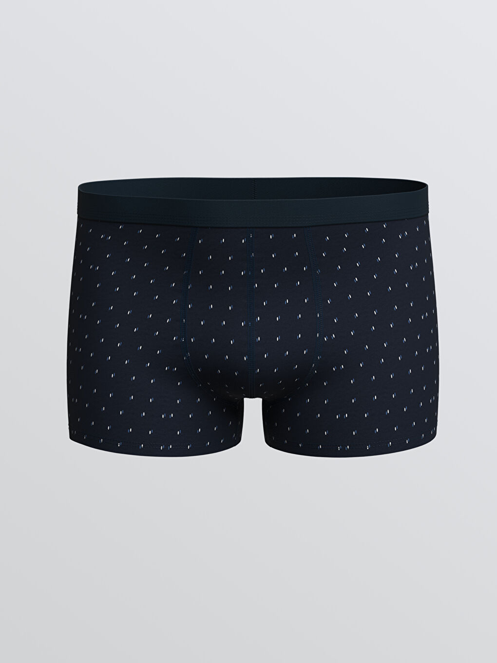 Lacivert  Standart Kalıp Pamuklu Esnek Erkek Boxer 5'li-1