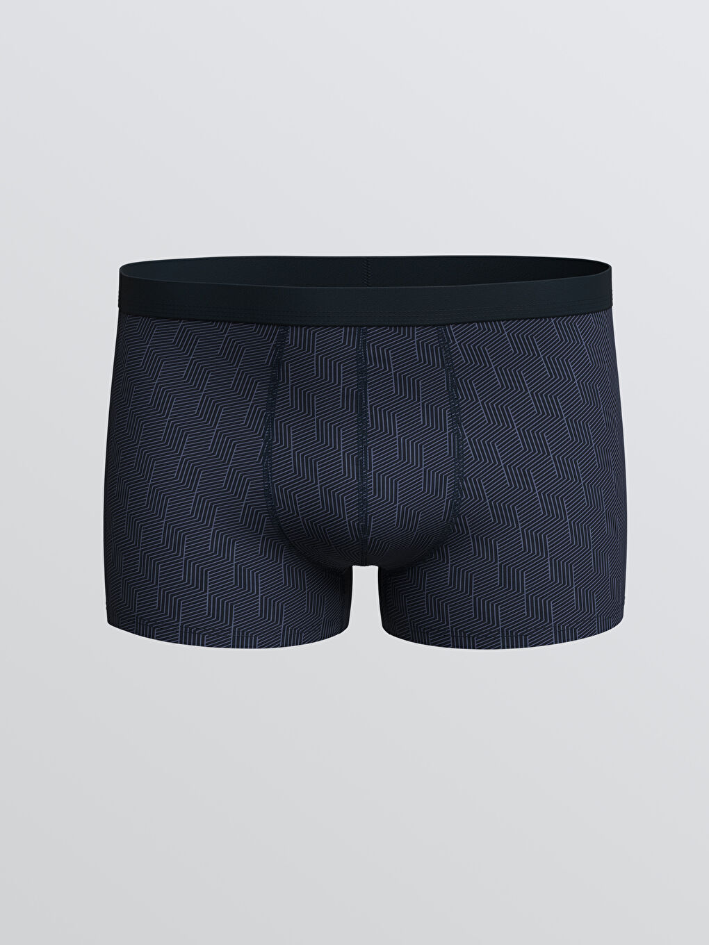 Lacivert  Standart Kalıp Pamuklu Esnek Erkek Boxer 5'li-3