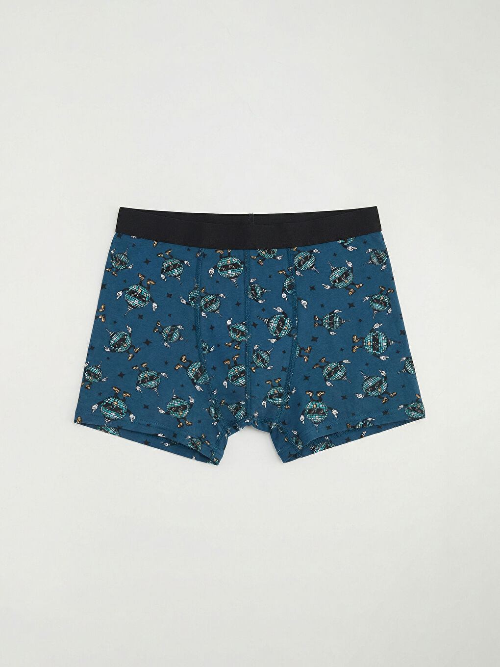 Yeşil Standart Kalıp Pamuklu Esnek Erkek Boxer 3'lü-1