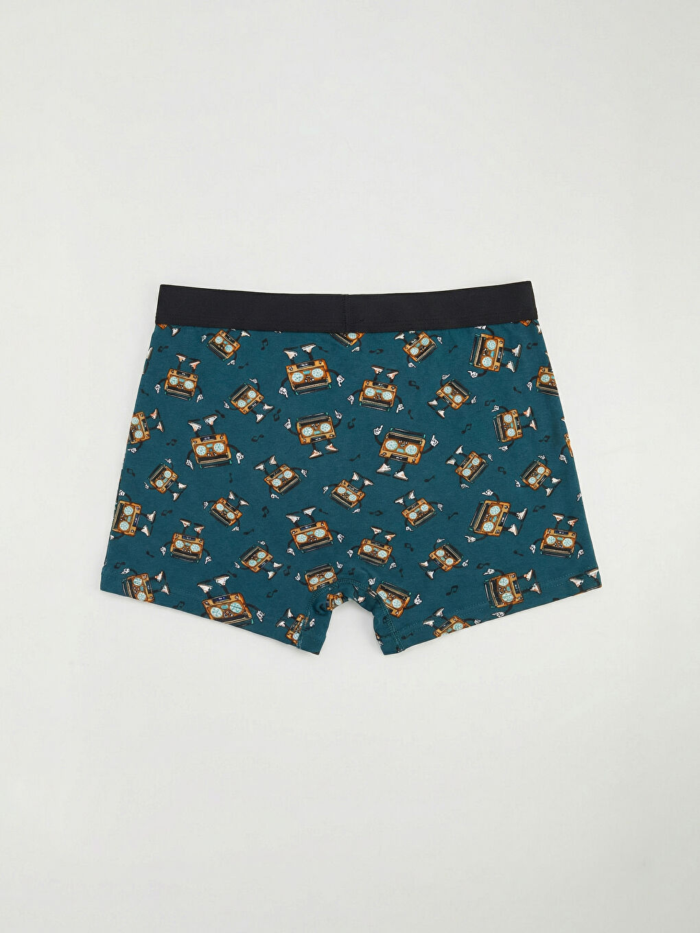 Yeşil Standart Kalıp Pamuklu Esnek Erkek Boxer 3'lü-6