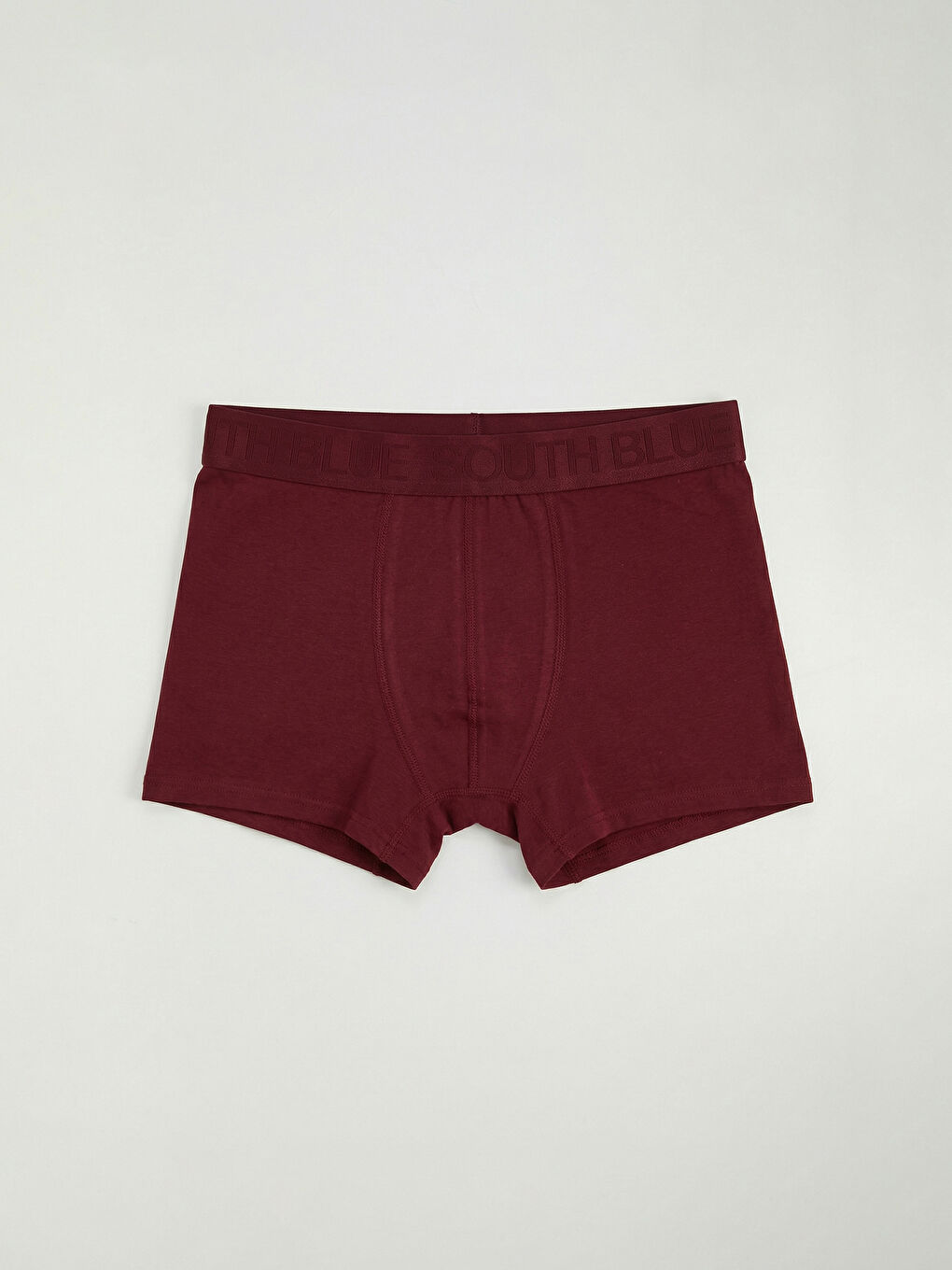 Bordo Standart Kalıp Pamuklu Esnek Erkek Boxer 3'lü-1