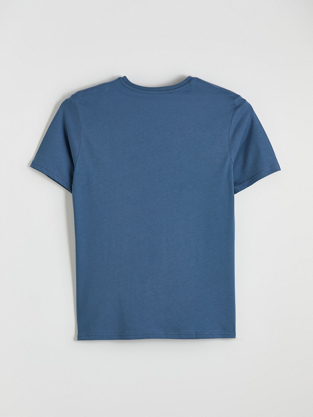 İndigo Bisiklet Yaka Baskılı Erkek Pijama Üst-1