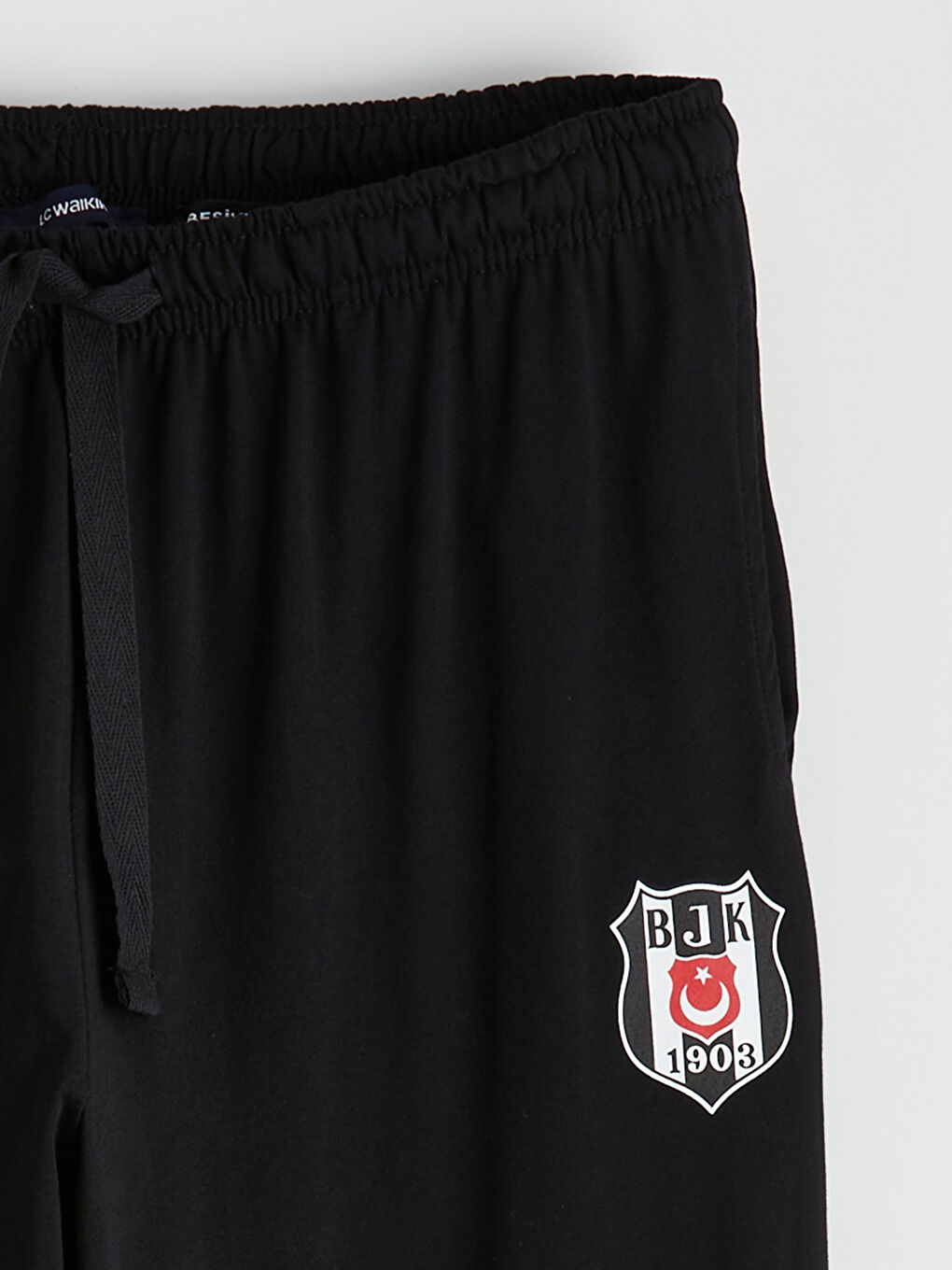 Siyah Standart Kalıp Beşiktaş Baskılı Erkek Pijama Alt-1