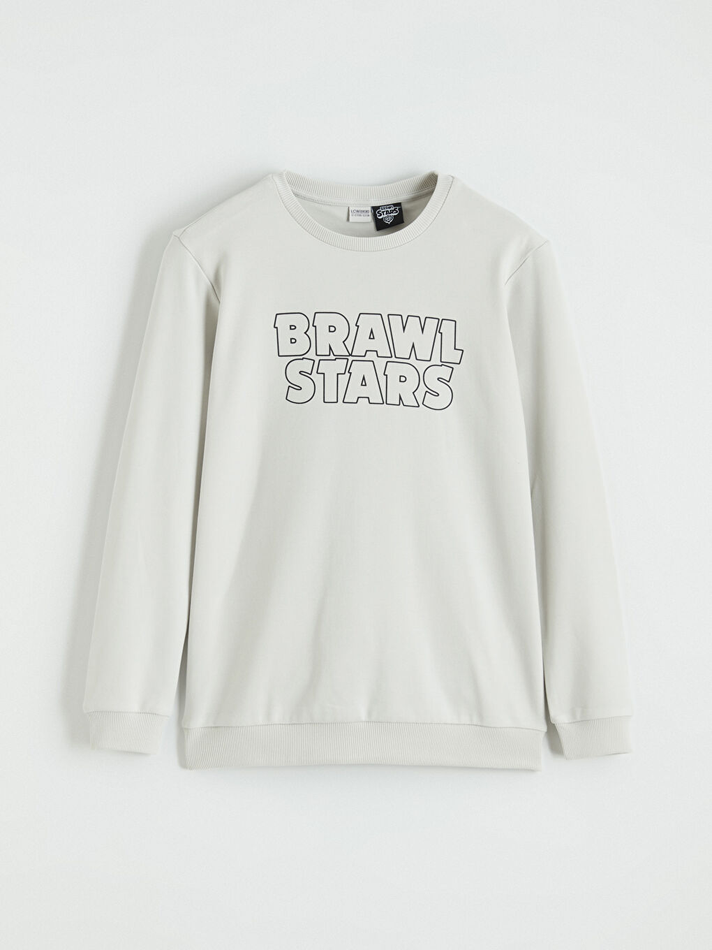 Bej Brawl Stars Baskılı Erkek Çocuk Sweatshirt-1