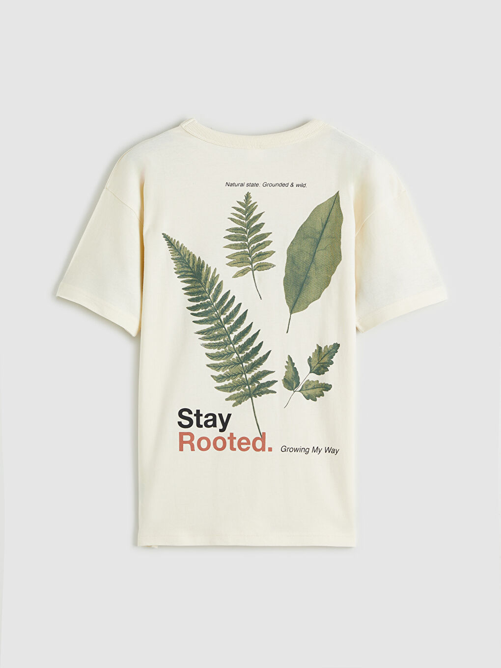 Bej Bisiklet Yaka Baskılı Erkek Çocuk Tişört-1