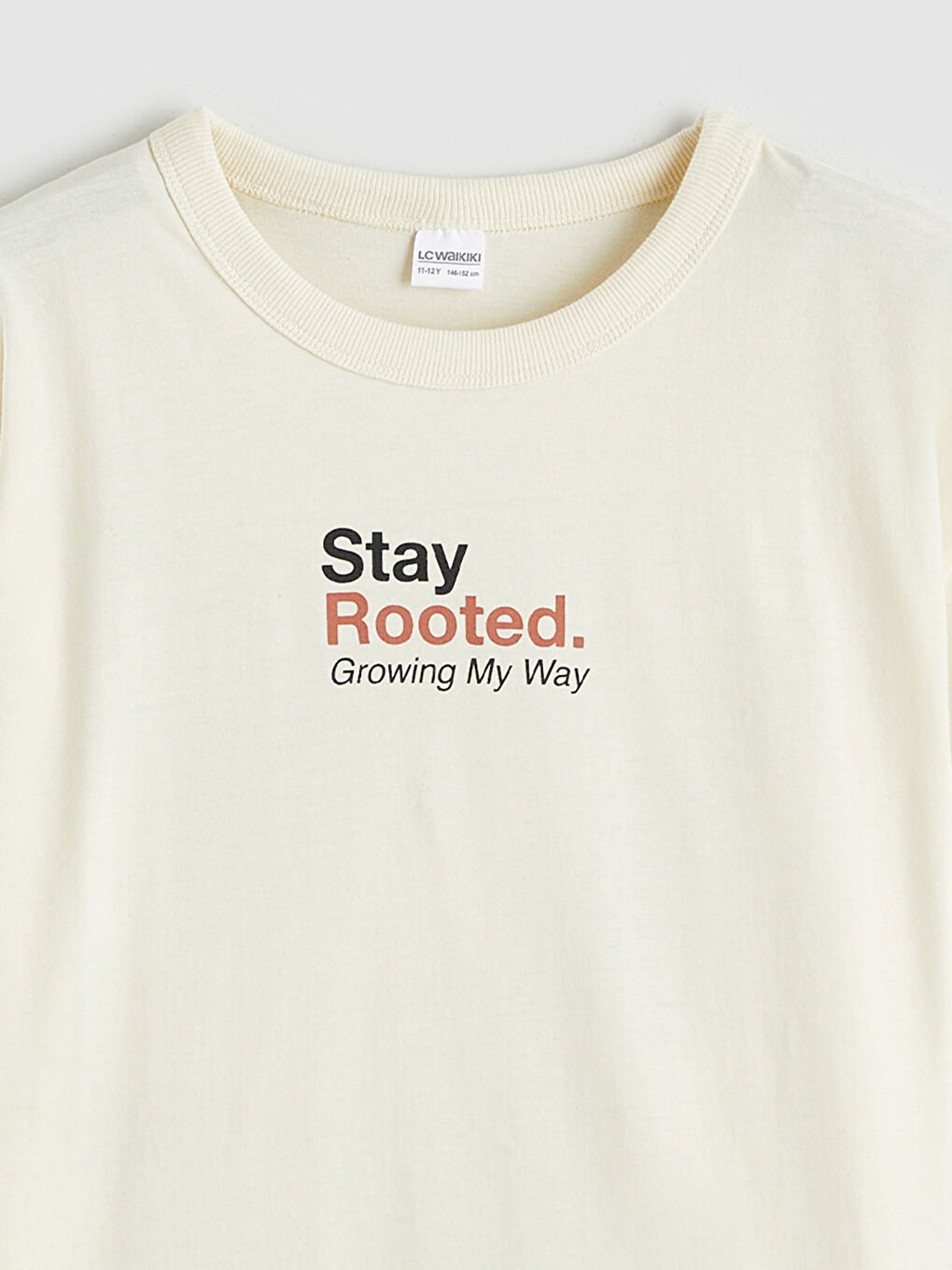 Bej Bisiklet Yaka Baskılı Erkek Çocuk Tişört-2