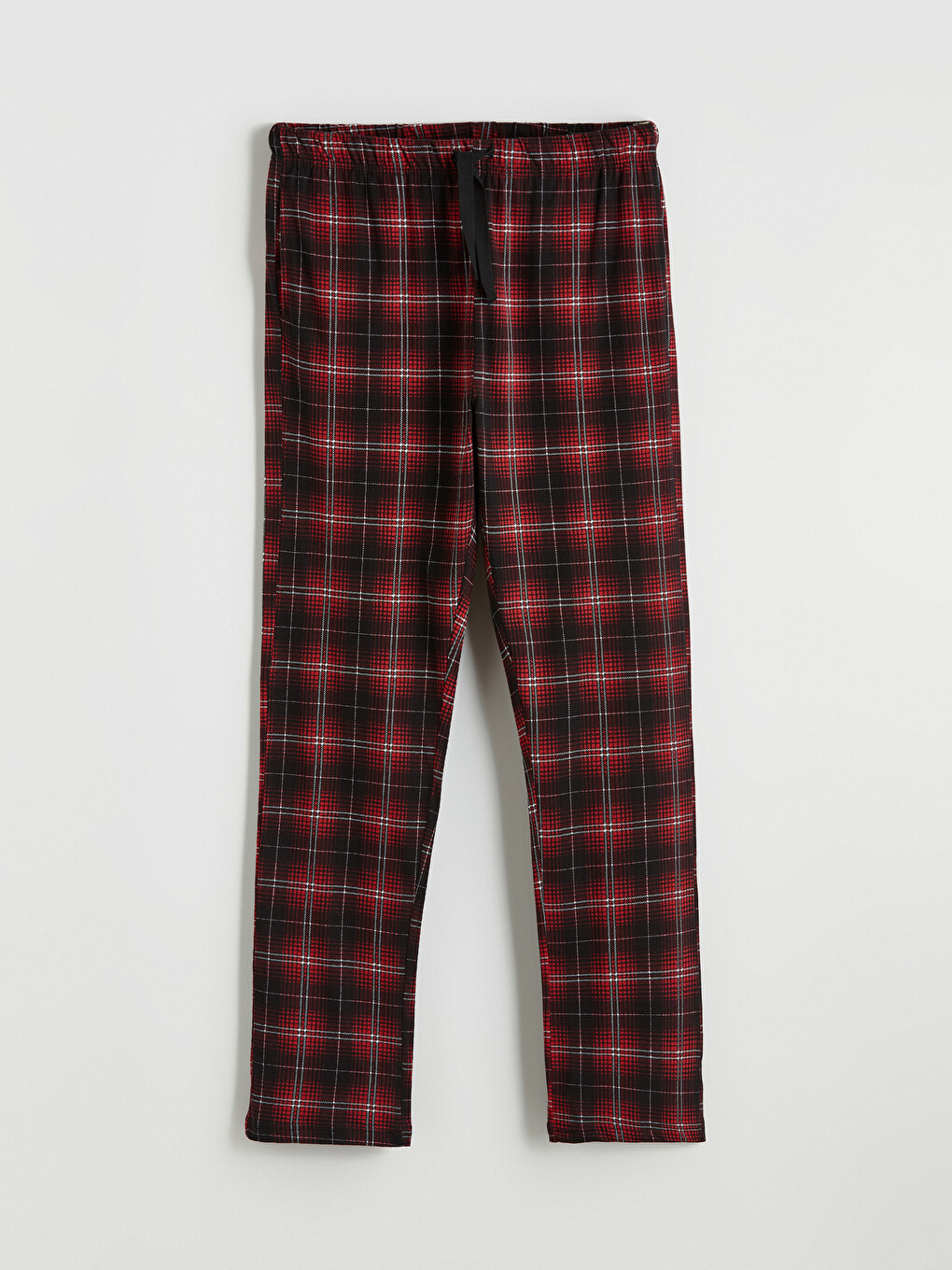 Bordo Regular Fit Ekose Erkek Pijama Altı