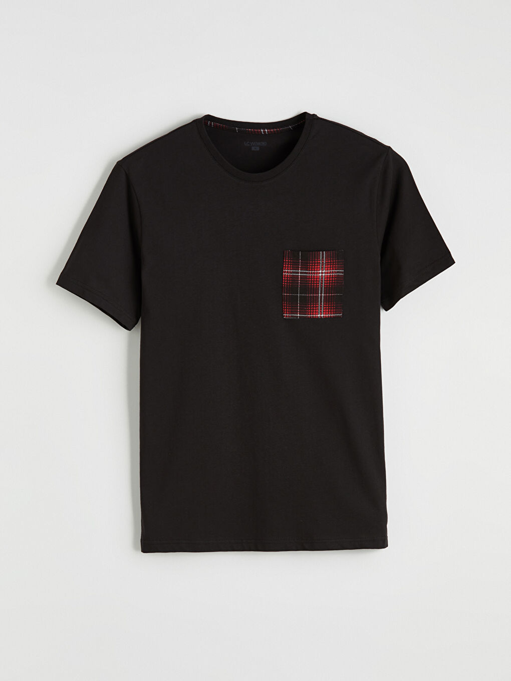 Bordo  Standart Kalıp Ekose Baskılı Erkek Pijama Takım-1