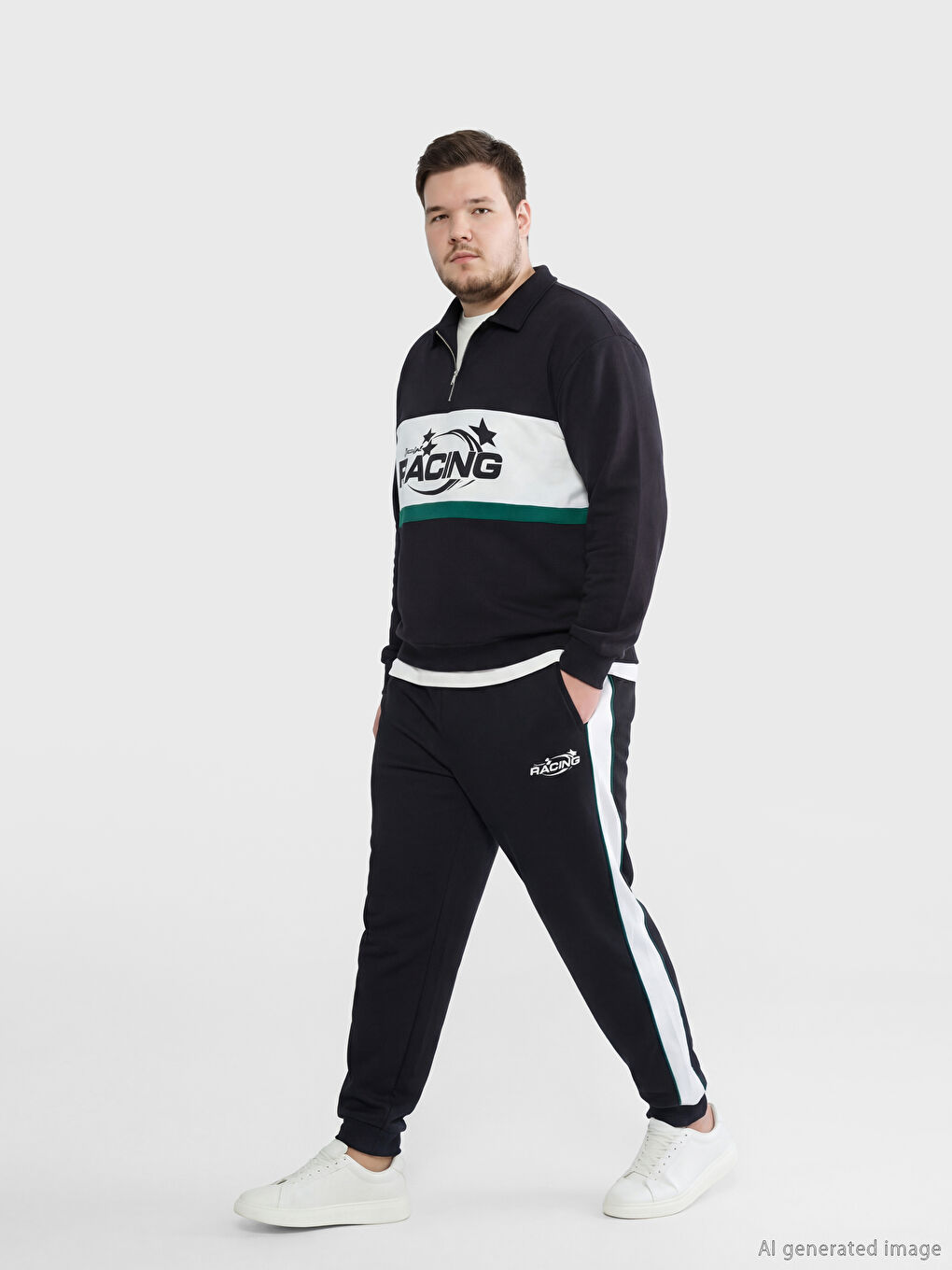 Siyah Regular Fit Erkek Jogger Eşofman Altı-2