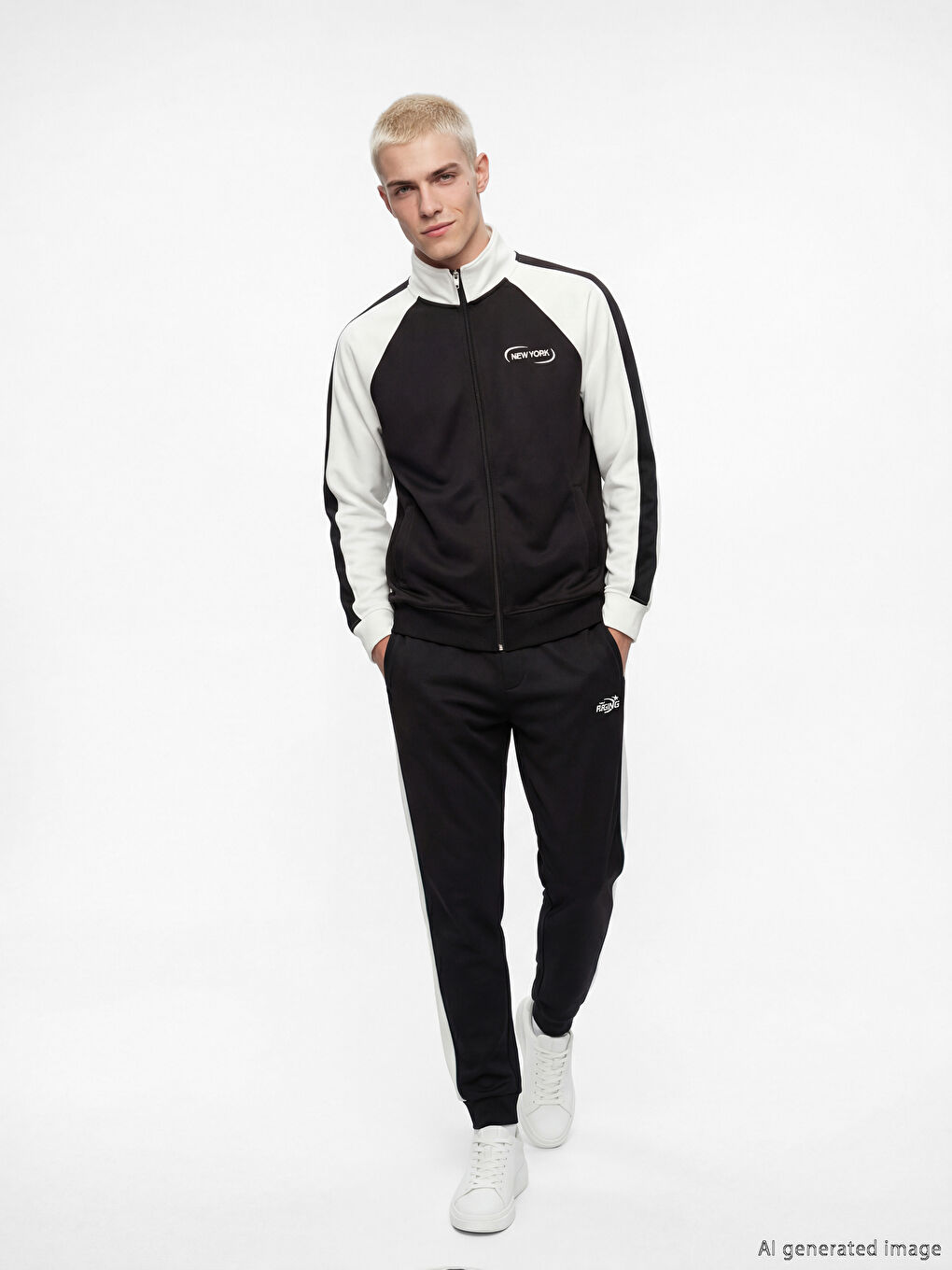 Siyah Regular Fit Erkek Jogger Eşofman Altı-1