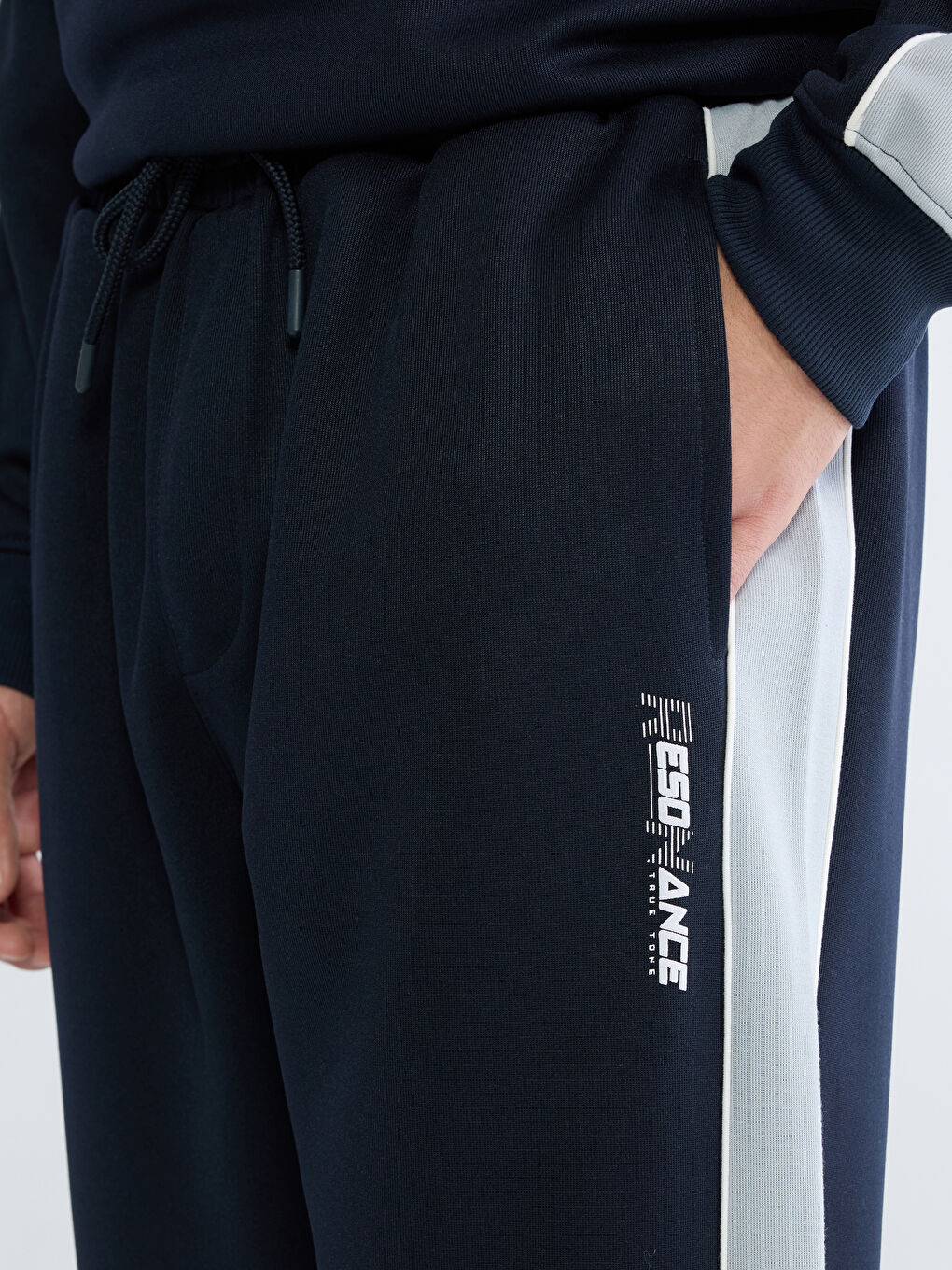 Lacivert Standart Kalıp Erkek Jogger Eşofman Altı-2
