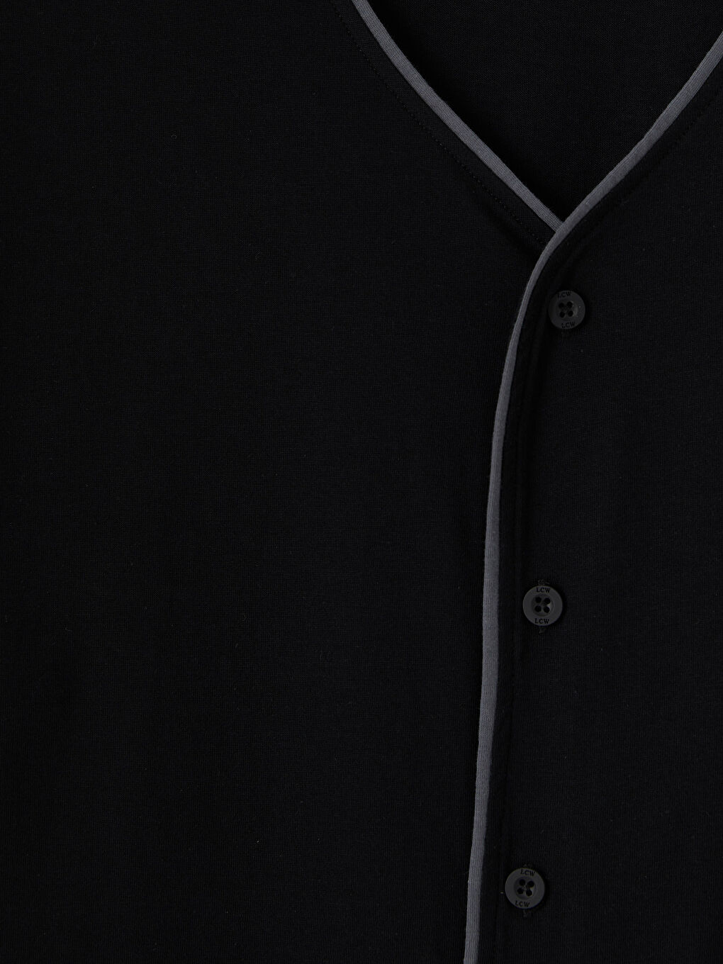 Siyah Regular Fit Ekose Erkek Pijama Takım-4