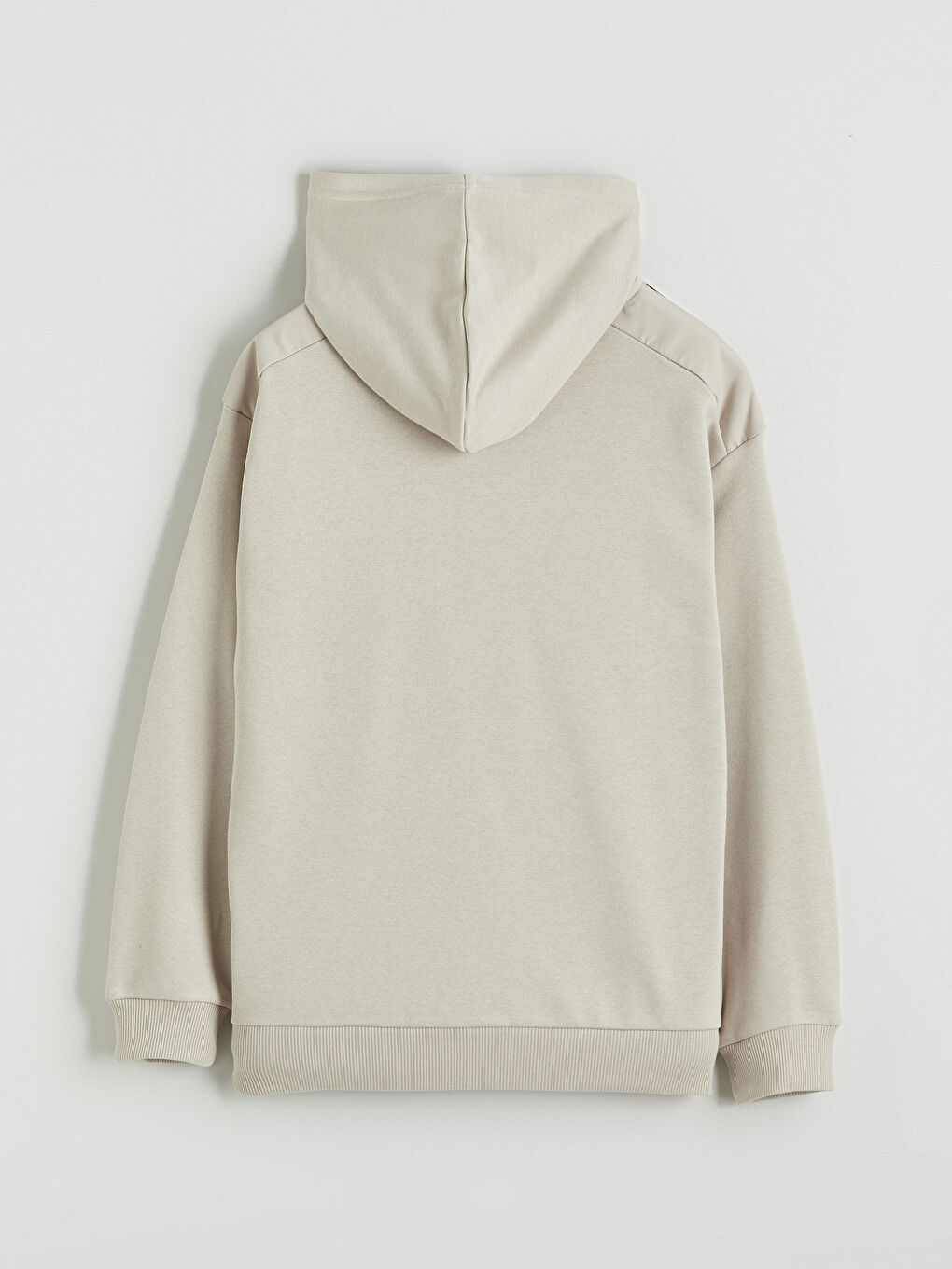 Gri Kapüşonlu Erkek Çocuk Fermuarlı Sweatshirt-2