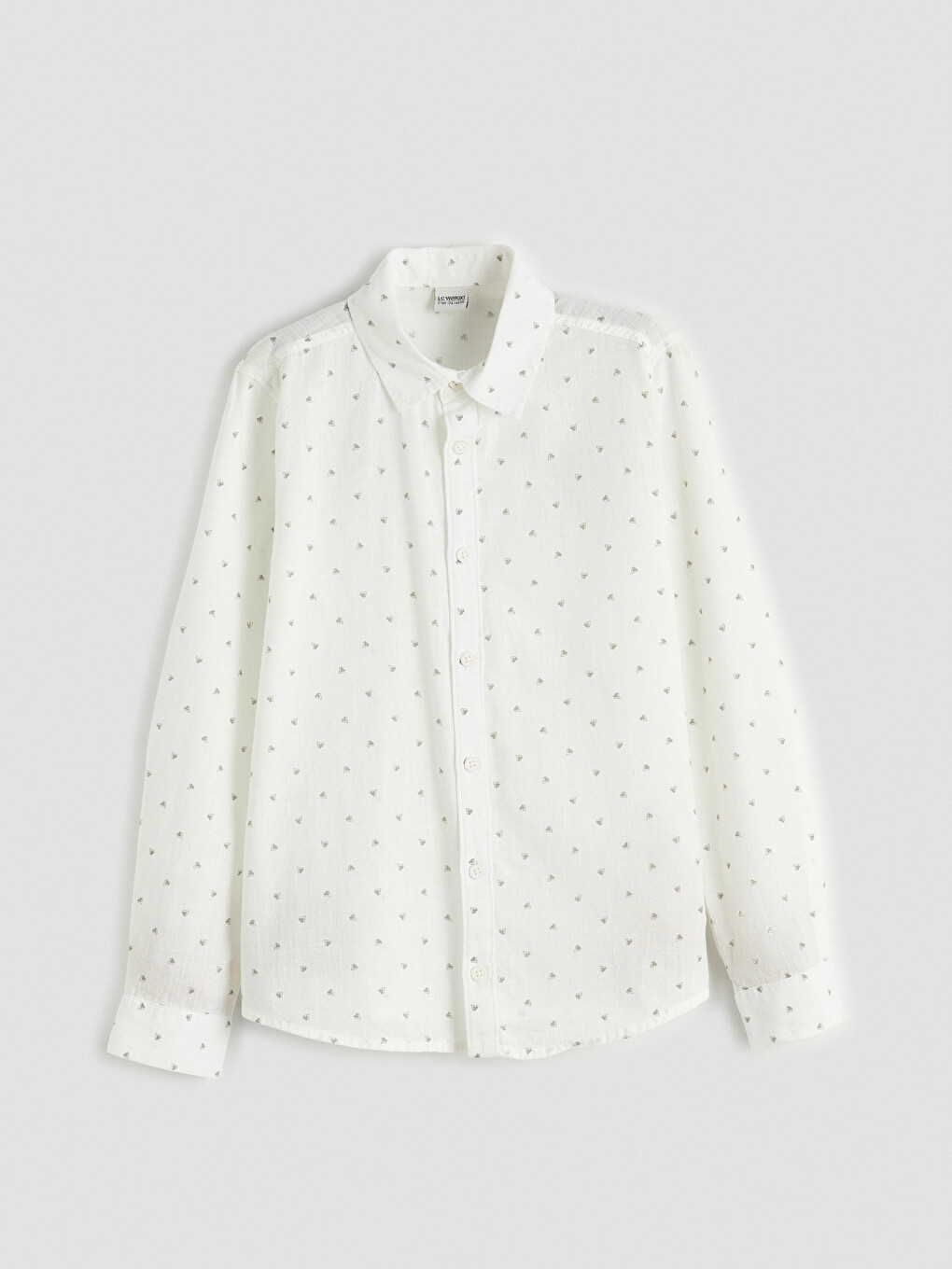 Long Sleeve Patterned Boys' Shirt