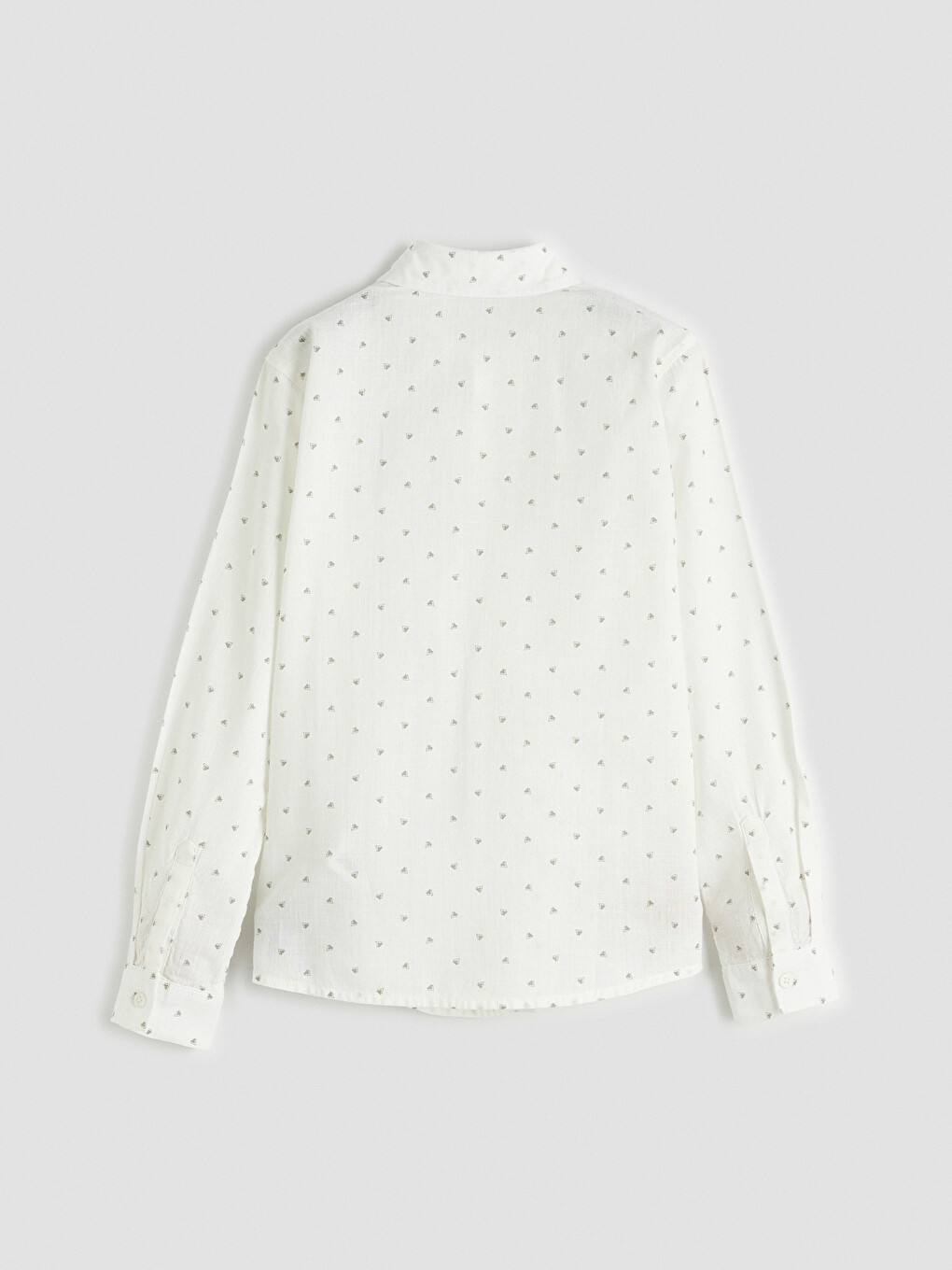 Long Sleeve Patterned Boys' Shirt-1