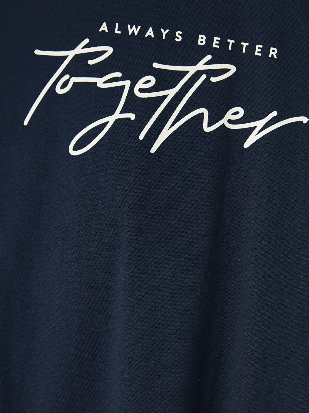 Lacivert Standart Kalıp Baskılı Erkek Pijama Takım-5