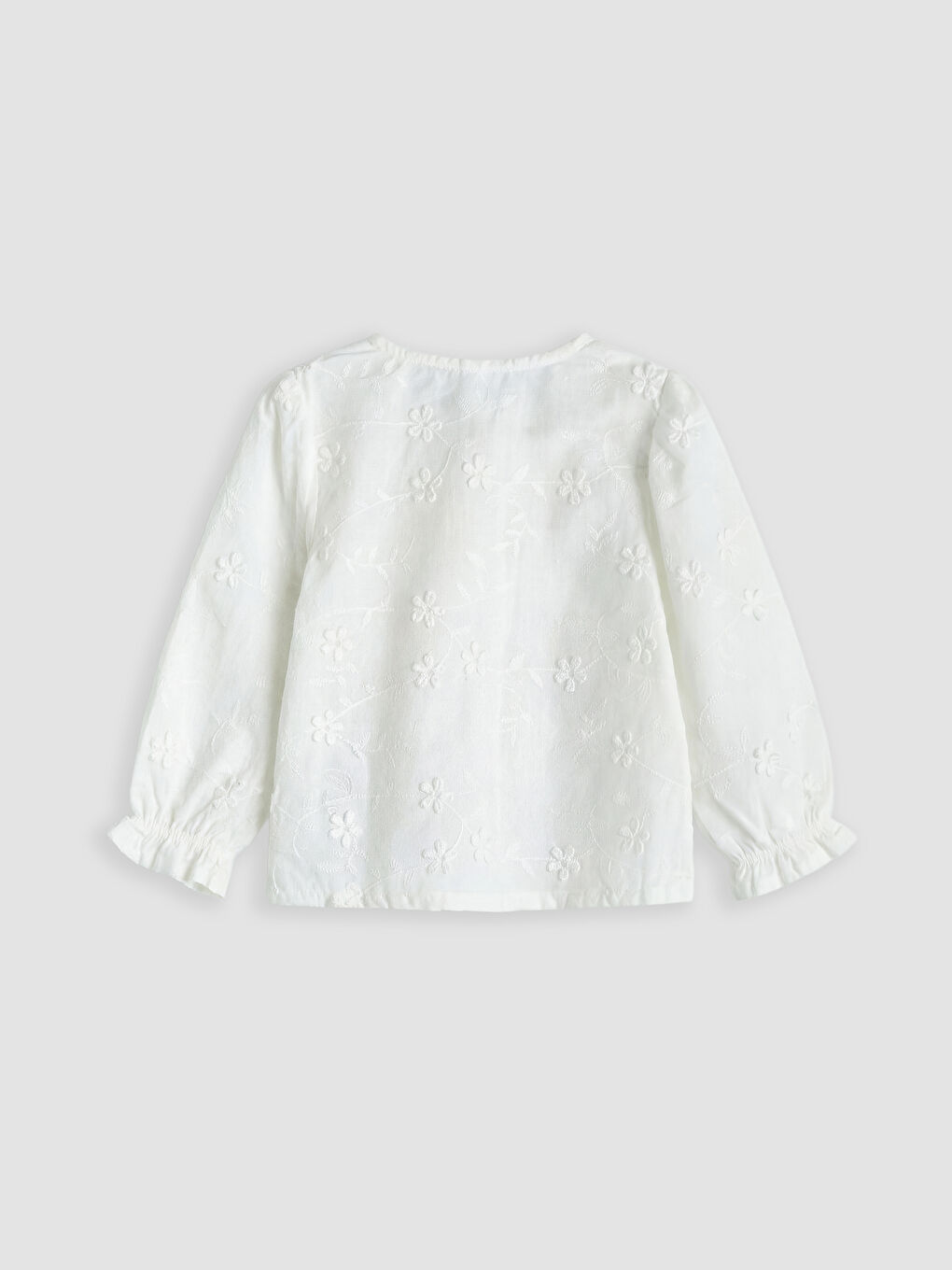 Ekru Nakışlı Kız Bebek Takım-3