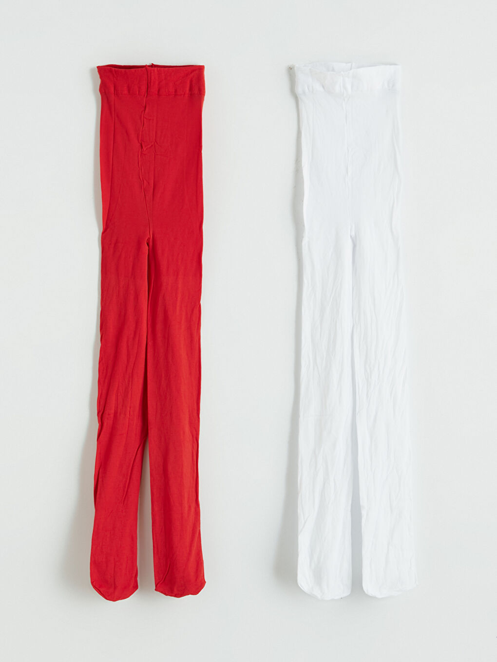 Kırmızı Kız Çocuk İnce Külotlu Çorap 2'li