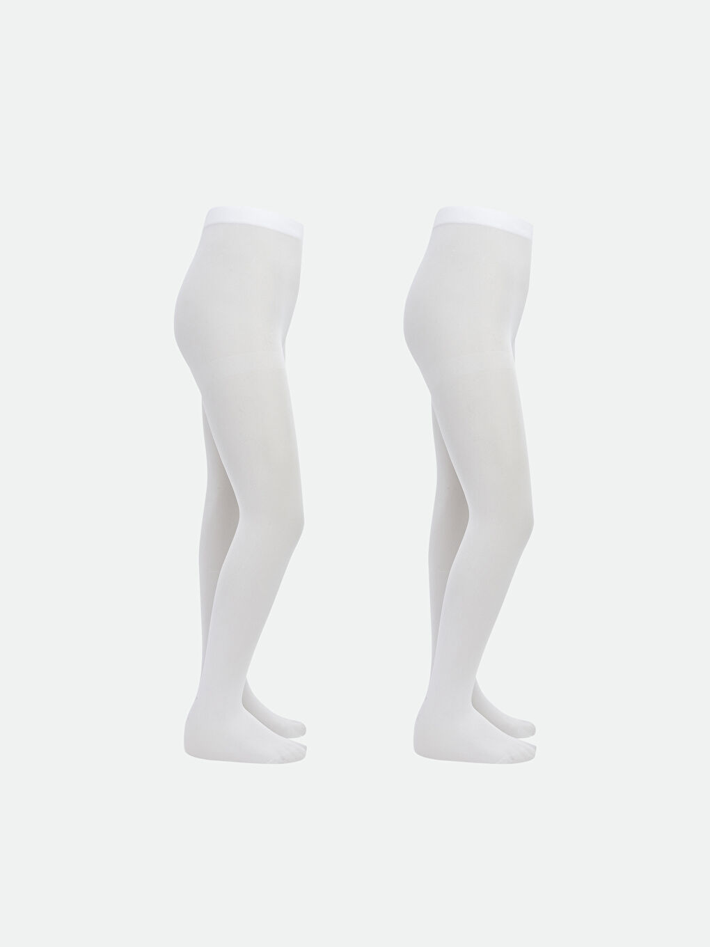 გოგონას ძირითადი წვრილი ნაქსოვი კოლგოტები 2-ცალიანი პაკეტი