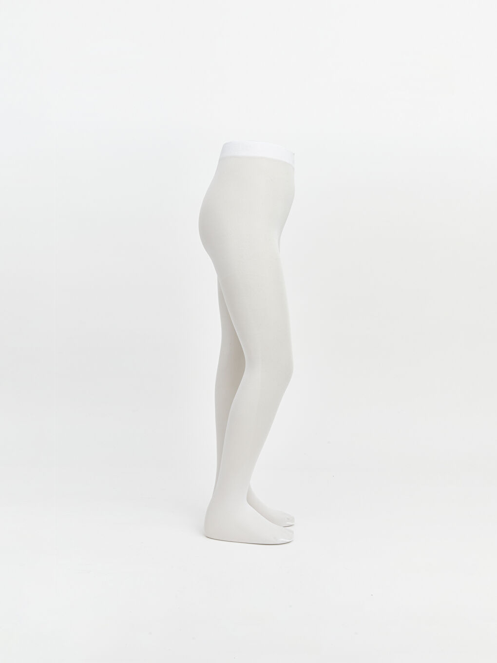 Beyaz Kız Çocuk İnce Külotlu Çorap 3'lü-1