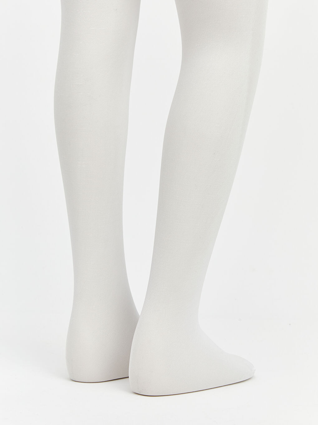 Beyaz Kız Çocuk İnce Külotlu Çorap 3'lü-3