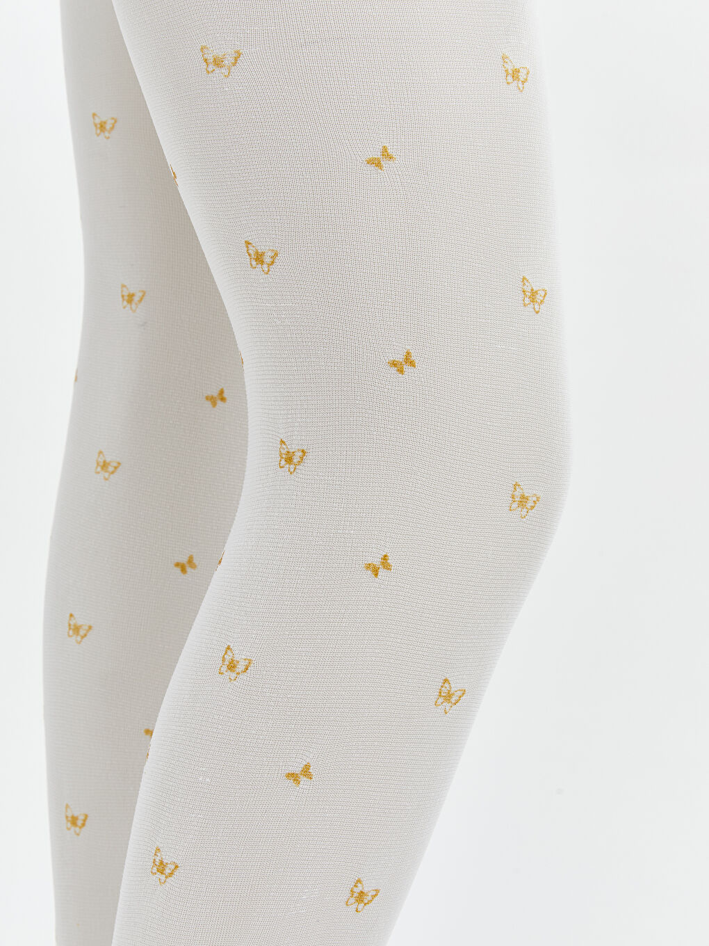 Gri Baskılı Kız Çocuk İnce Külotlu Çorap 2'li-3