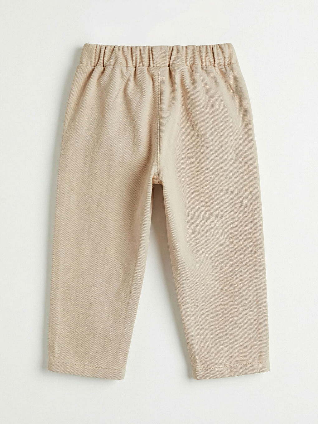 Ekru Fırfırlı Kız Bebek Gabardin Bluz ve Pantolon-4