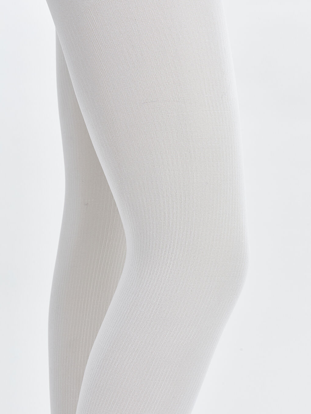 Beyaz İnce Kız Çocuk Külotlu Çorap 2'li-1